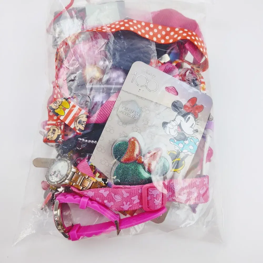Disney Minnie Mouse Mystery Kids Jewelry Bundle – 1.13 Pounds AS-IS Lot A17